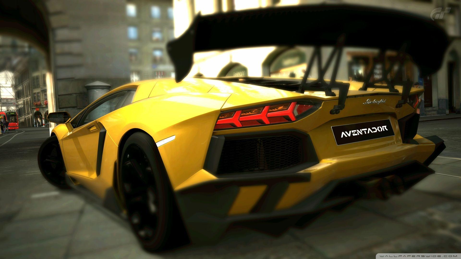 Yellow Lamborghini Aventador Wallpapers