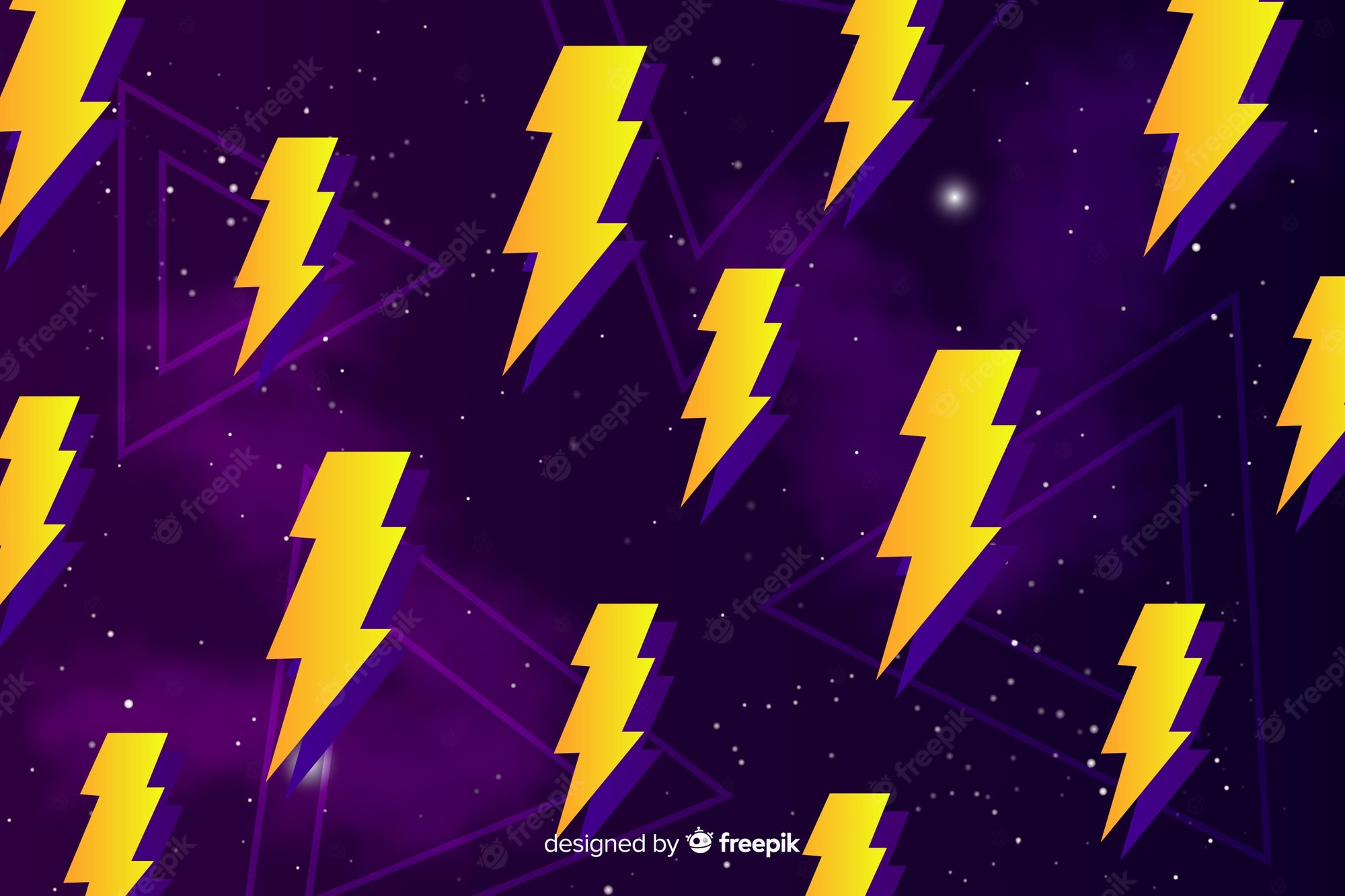 Yellow Lightning Bolt Wallpapers