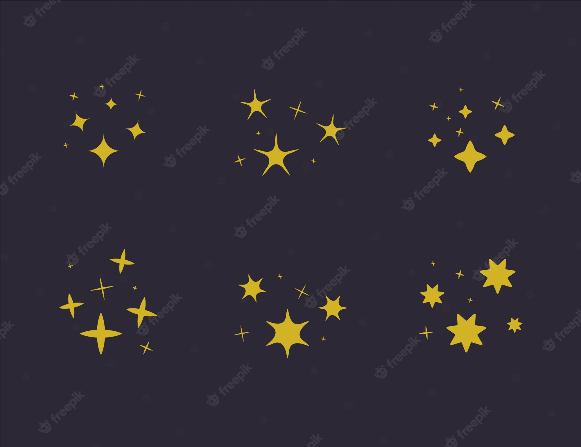 Yellow Stars Wallpapers