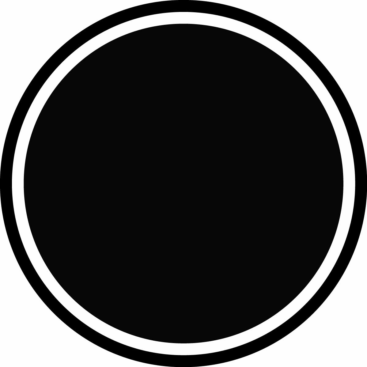 White Circle Black Background