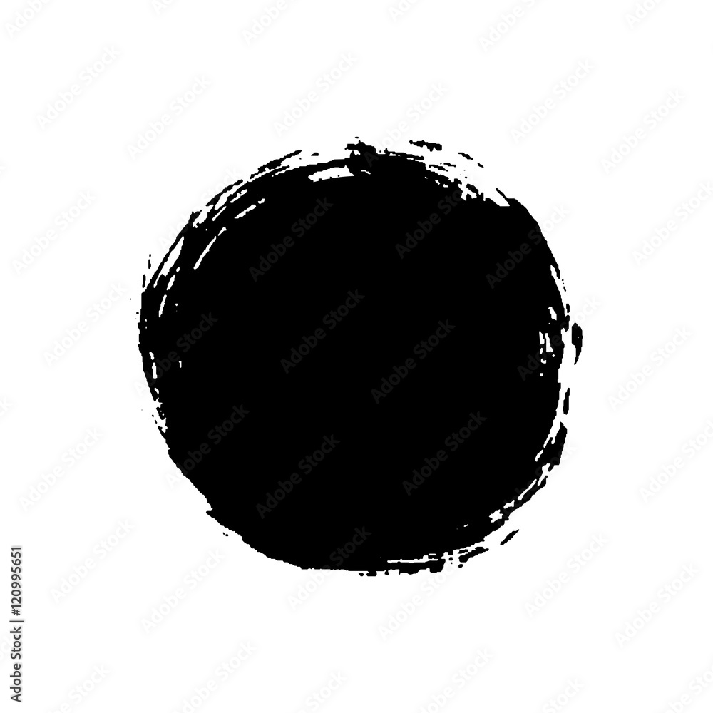 White Circle Black Background