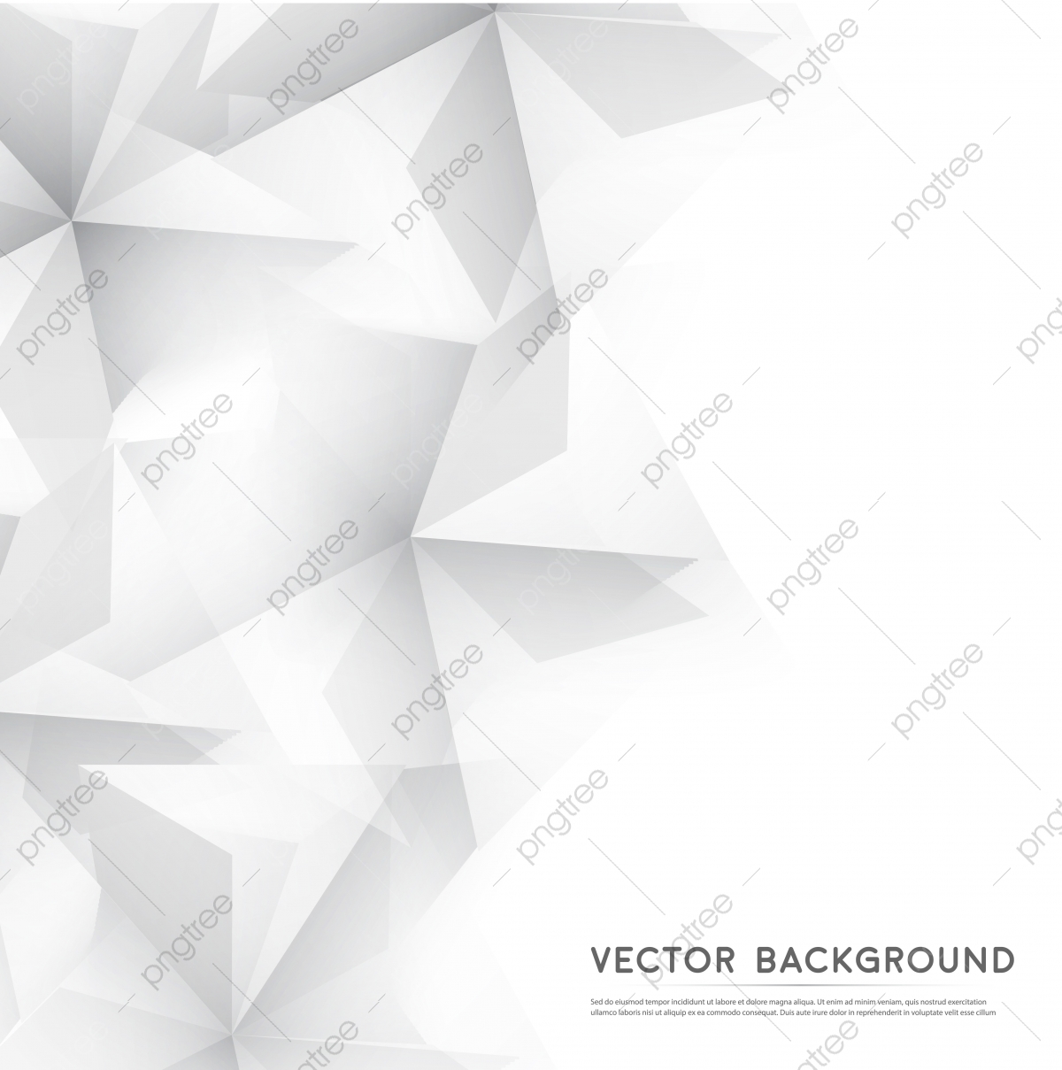 White Geometric Background