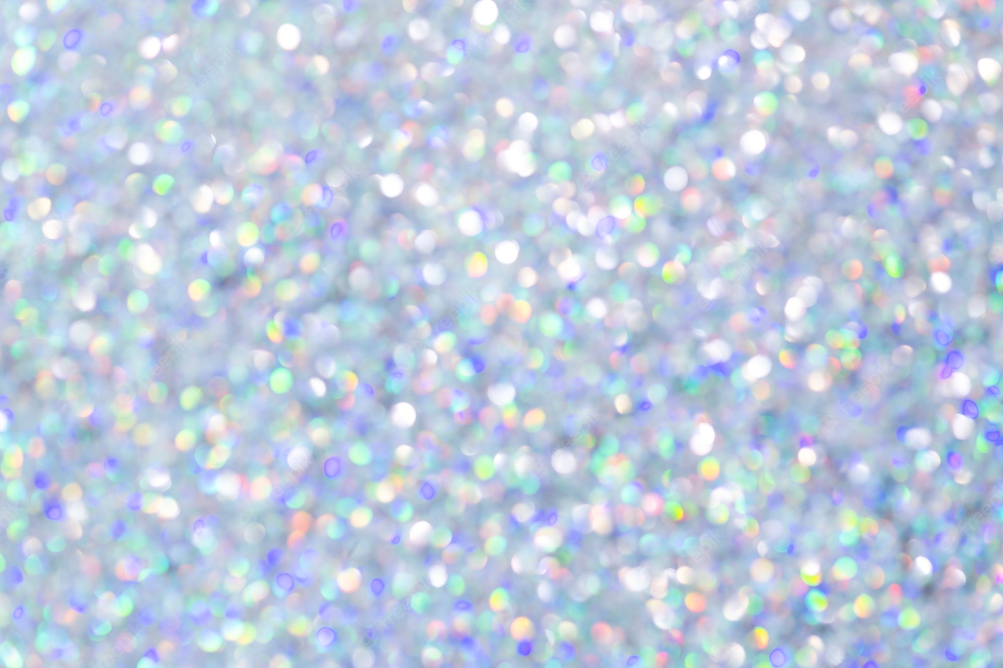 White Iridescent Glitter Background