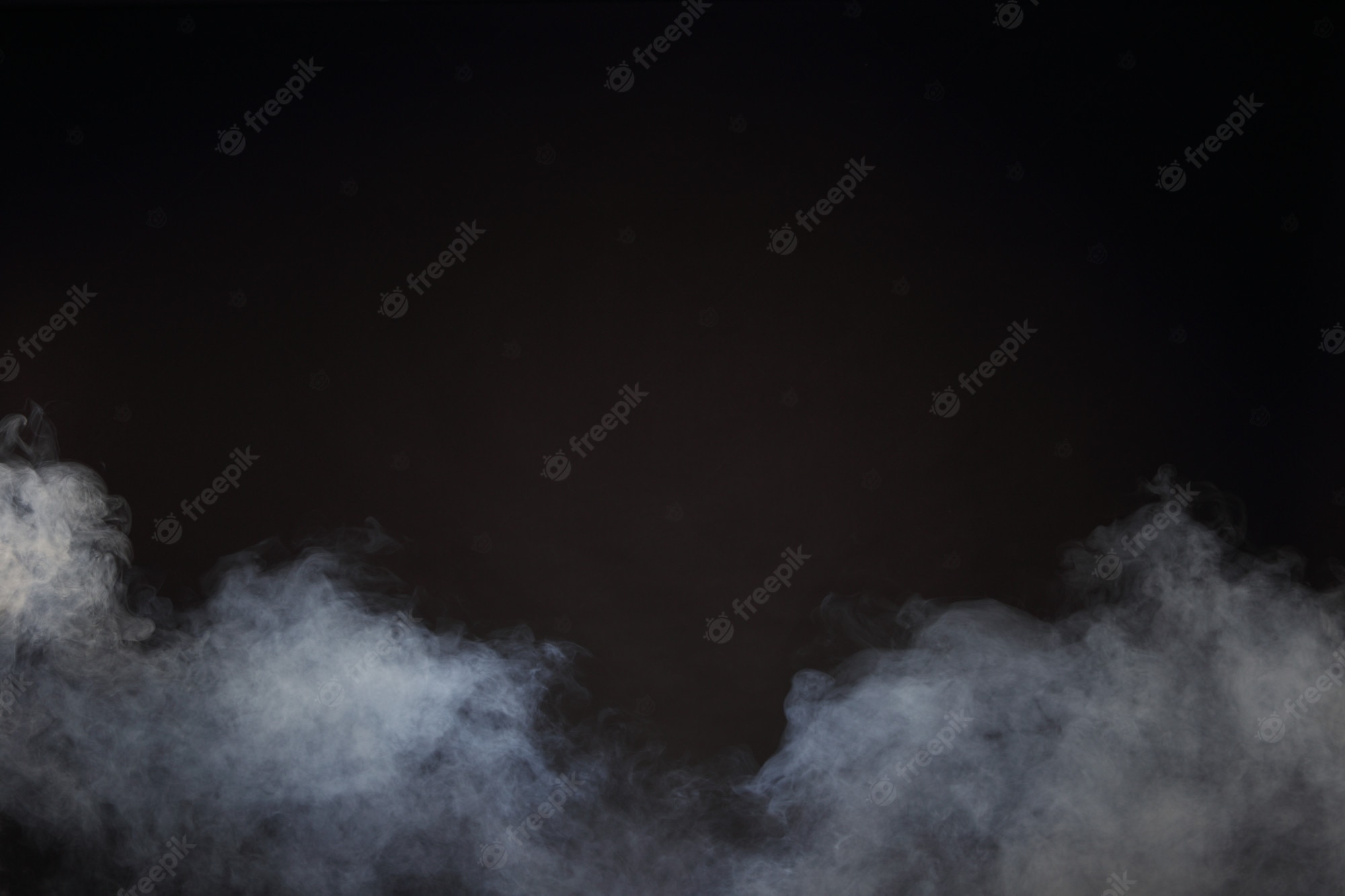 White Smoke Cloud Black Background