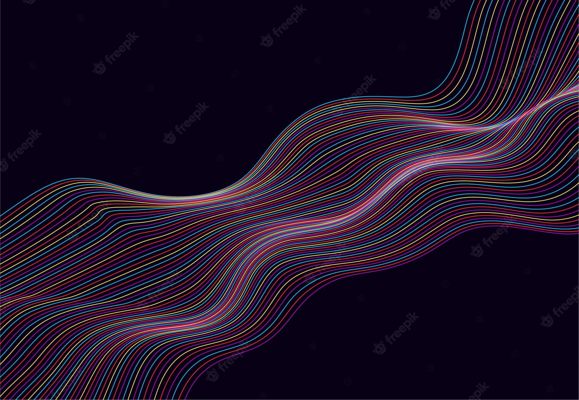 Abstract Colorful Lines Wallpapers