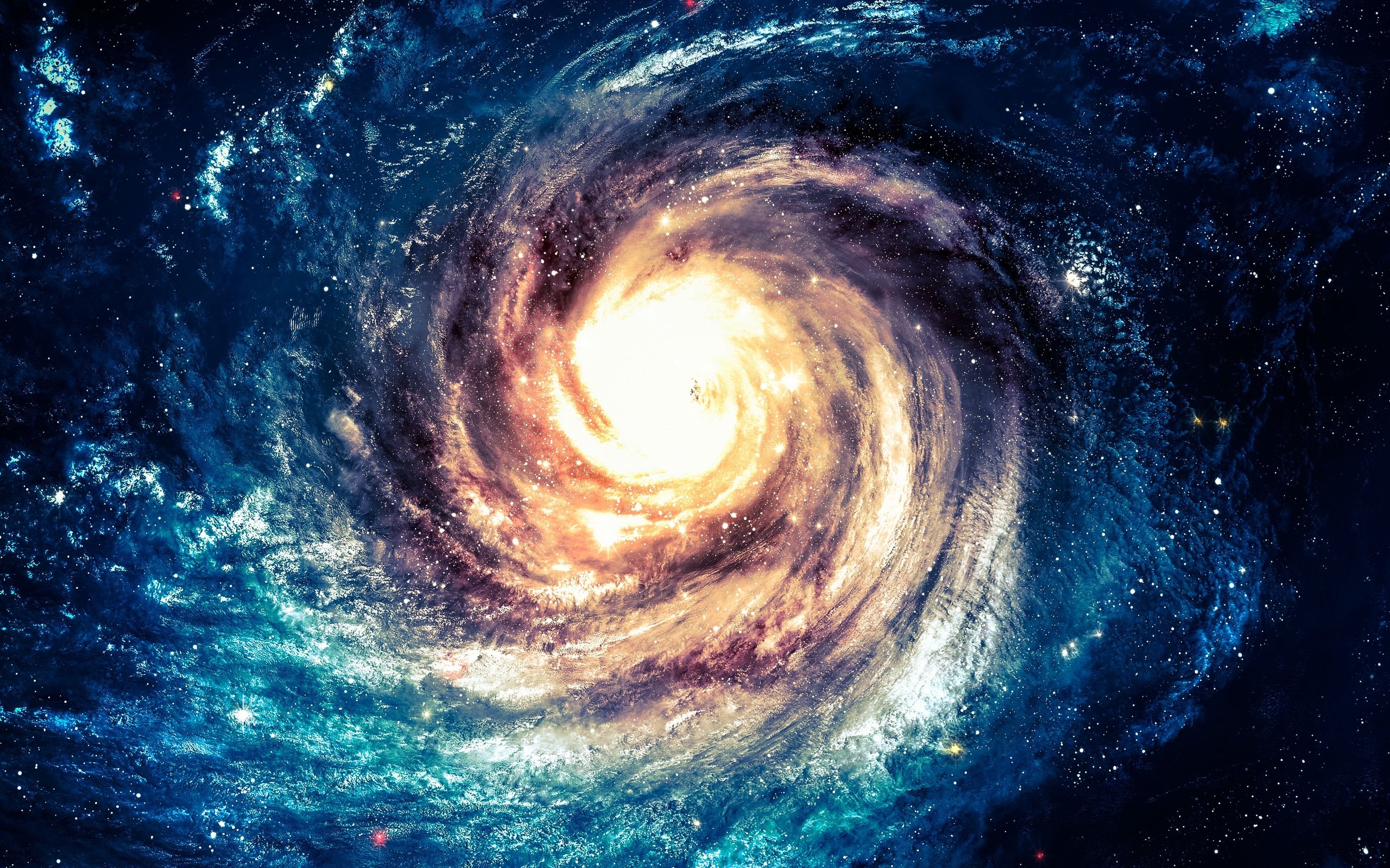 Spiral Galaxy Abstract 4K Wallpapers