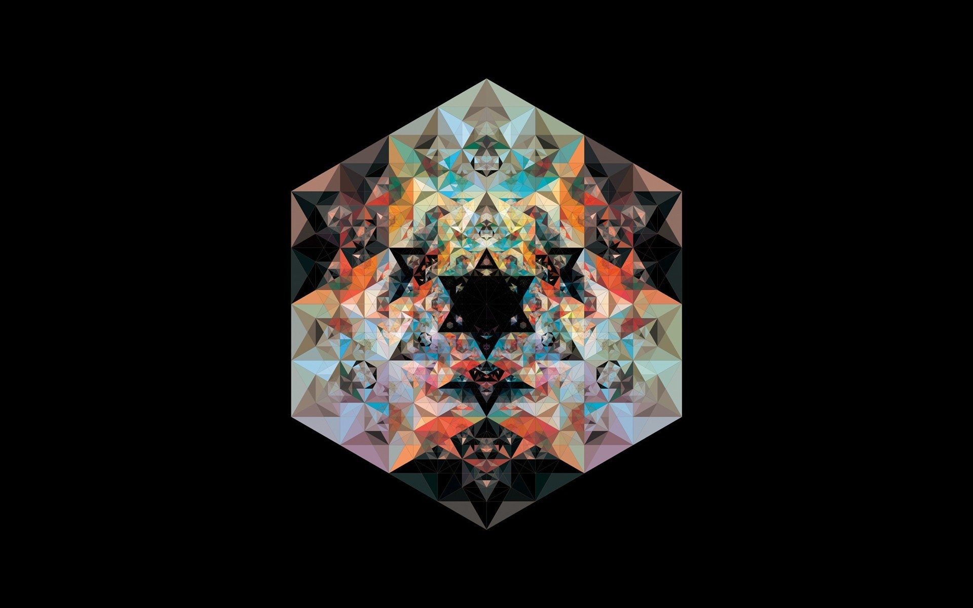 Digital Cool Geometry Shapes Art Wallpapers