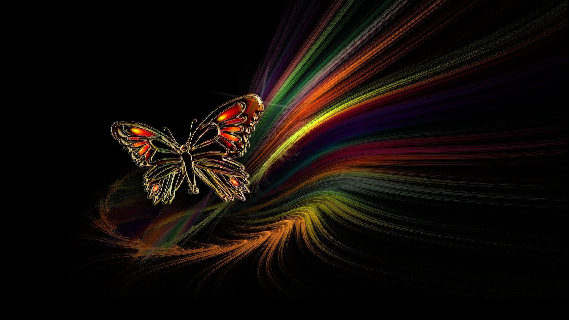 A Colorful Abstract Butterfly Wallpapers