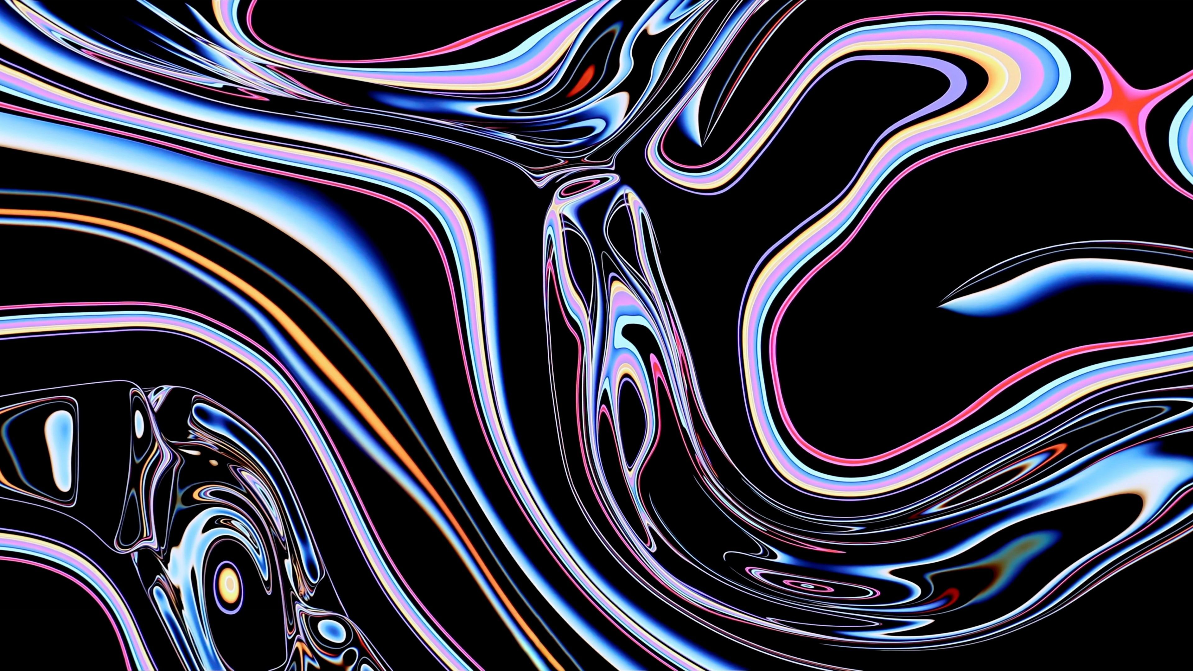 Black Color Liquid 4K Wallpapers