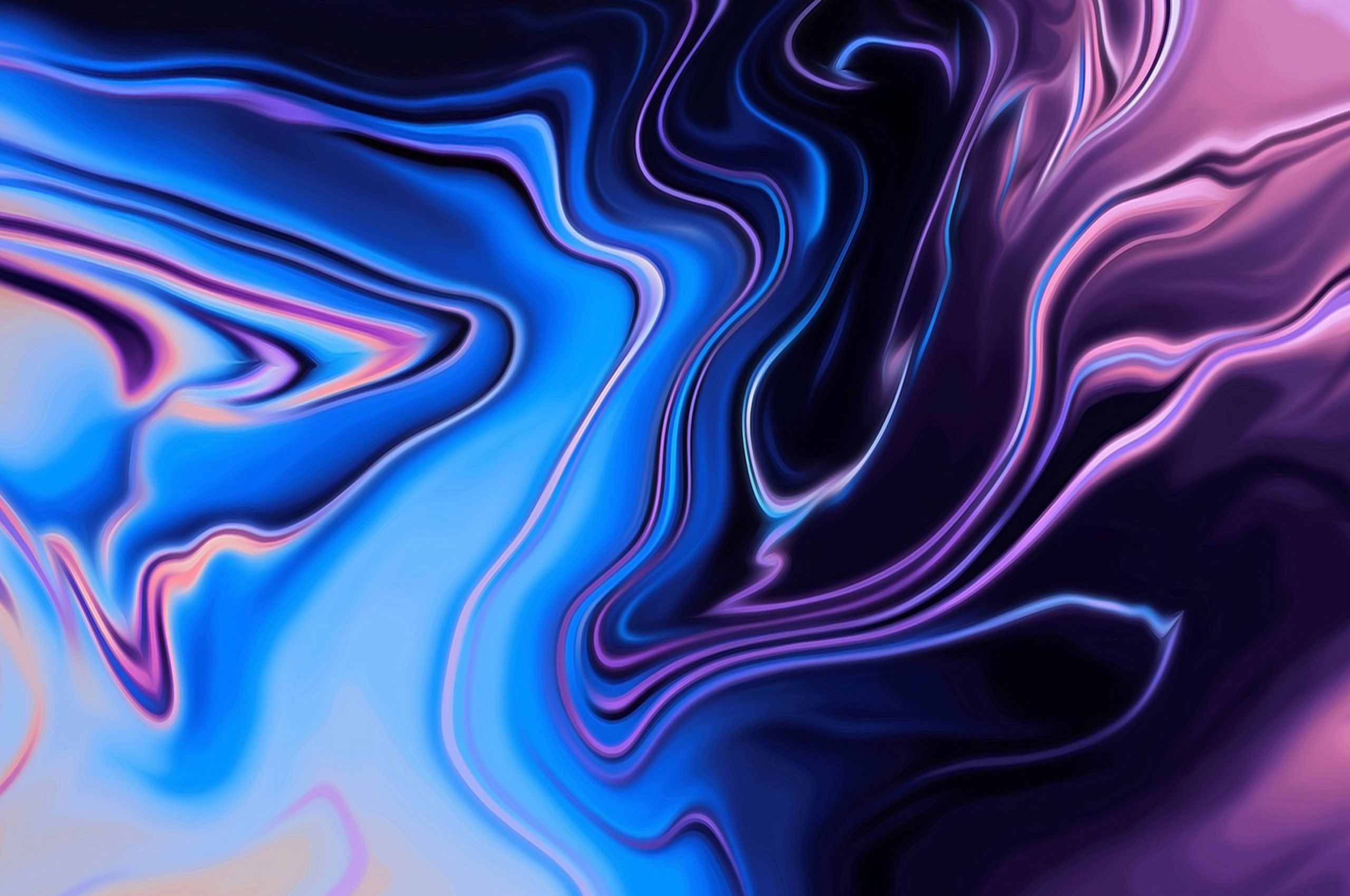 Black Color Liquid 4K Wallpapers