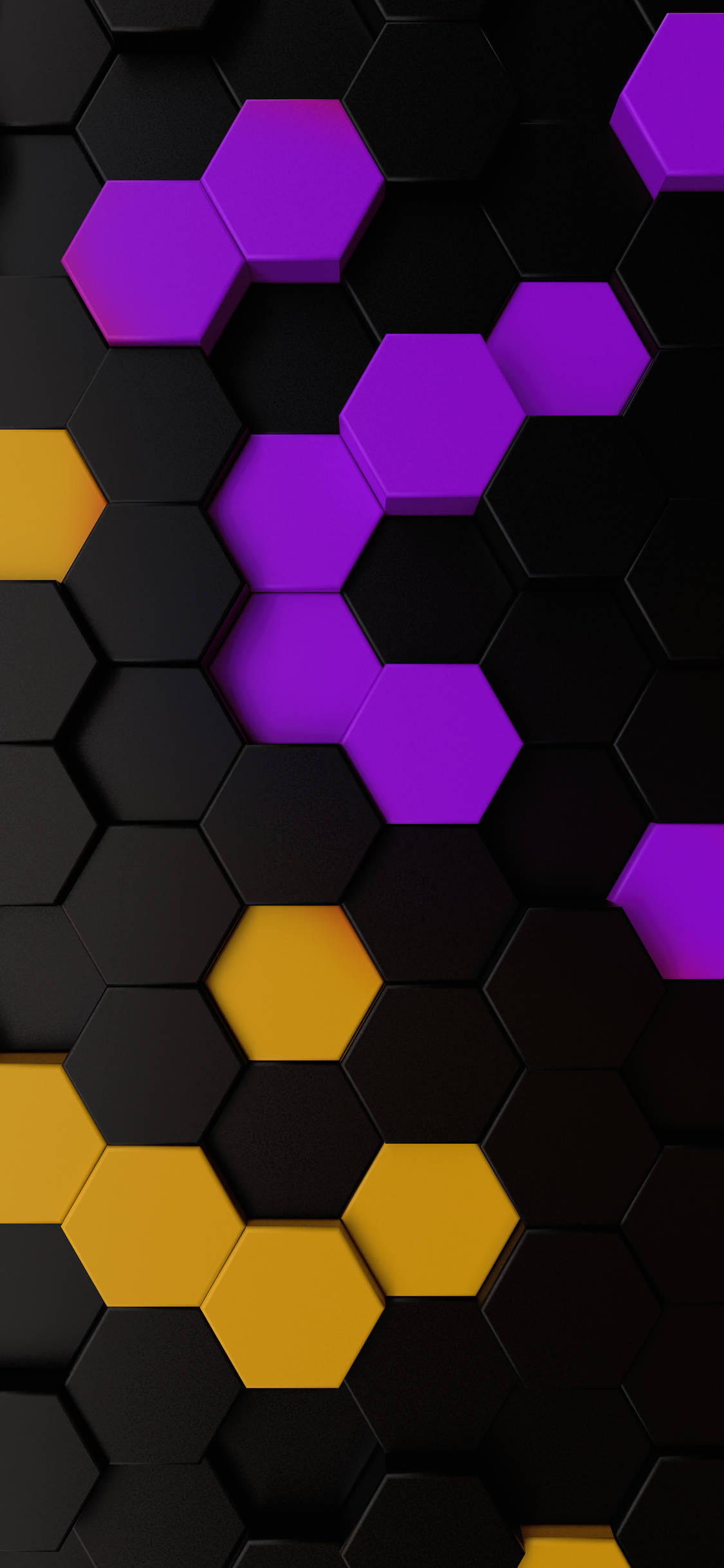 Purple Digital Shapes 5K Wallpapers