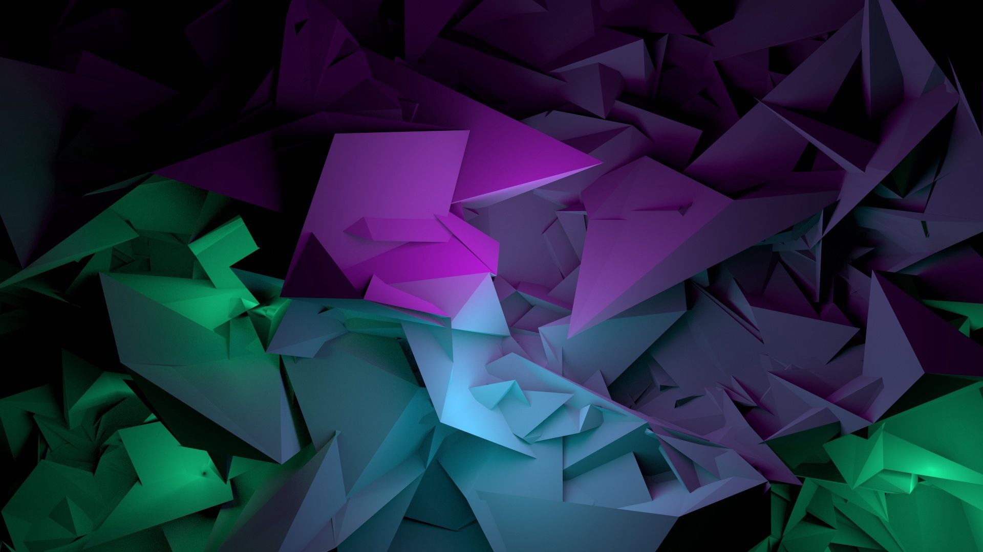 Purple Digital Shapes 5K Wallpapers