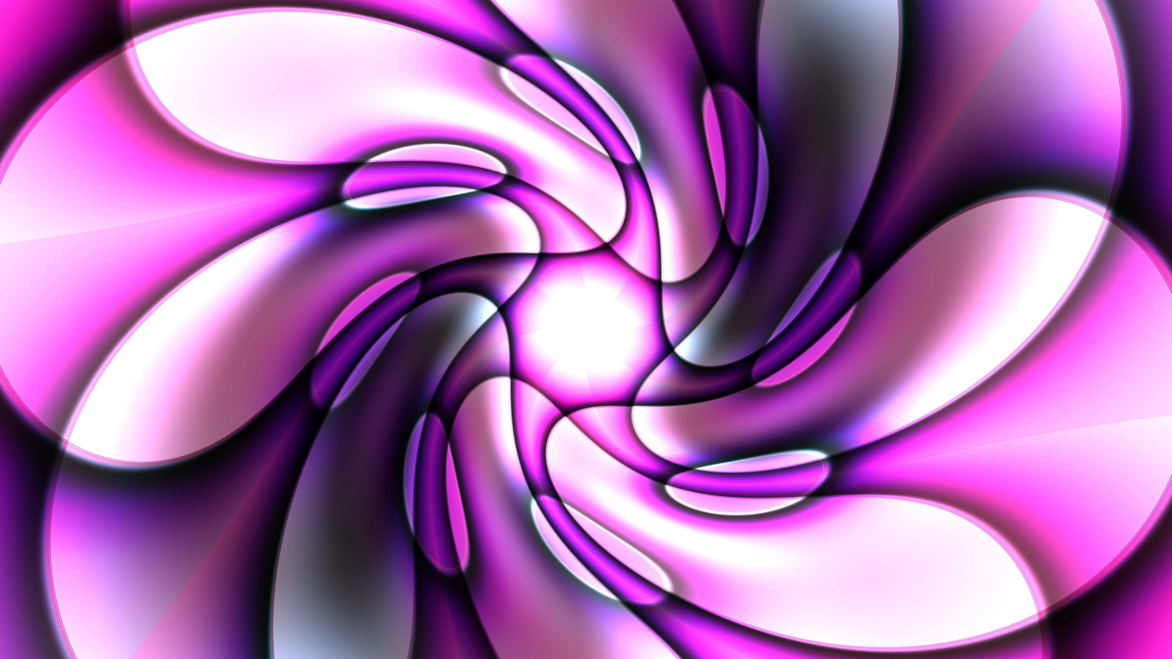 Purple Digital Shapes 5K Wallpapers