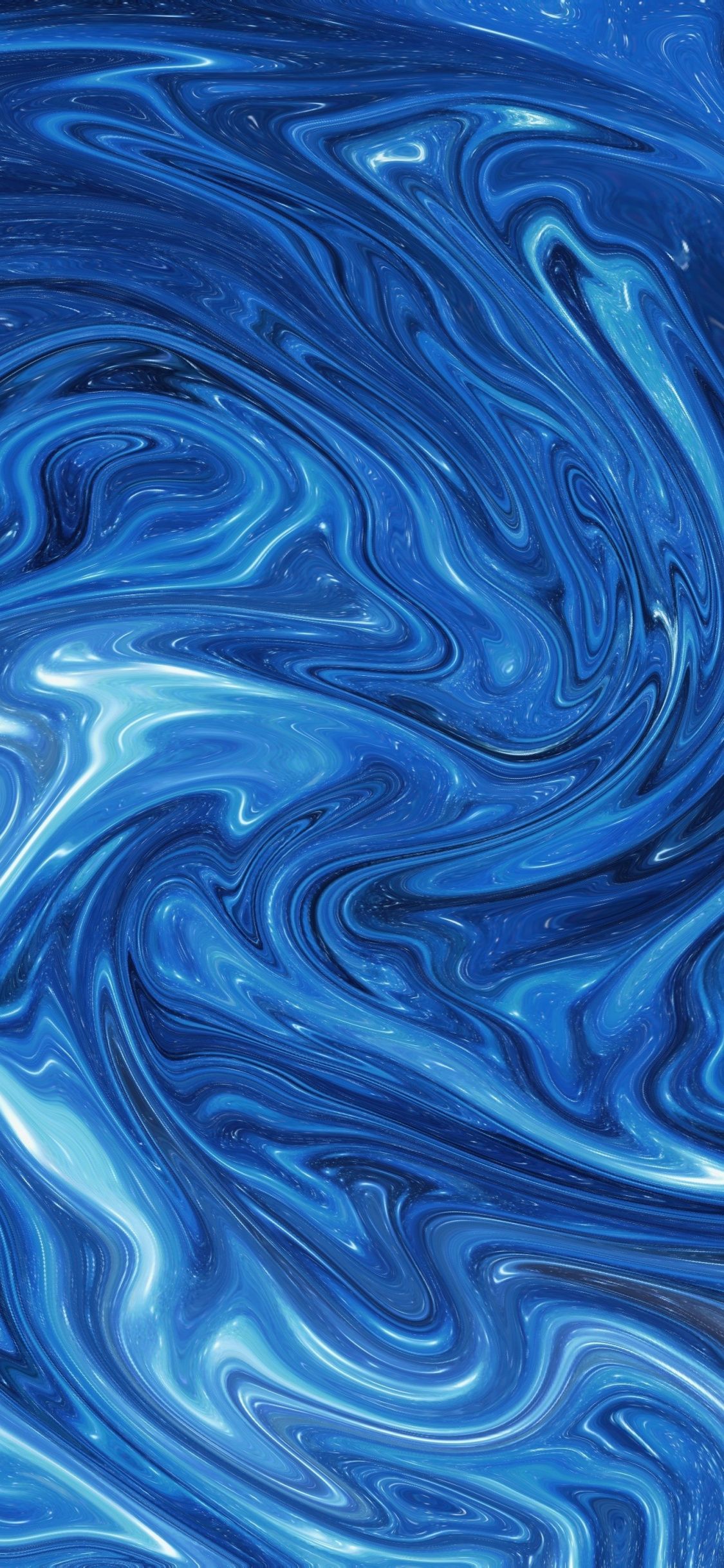 Blue White Paint Liquid Stains Wallpapers