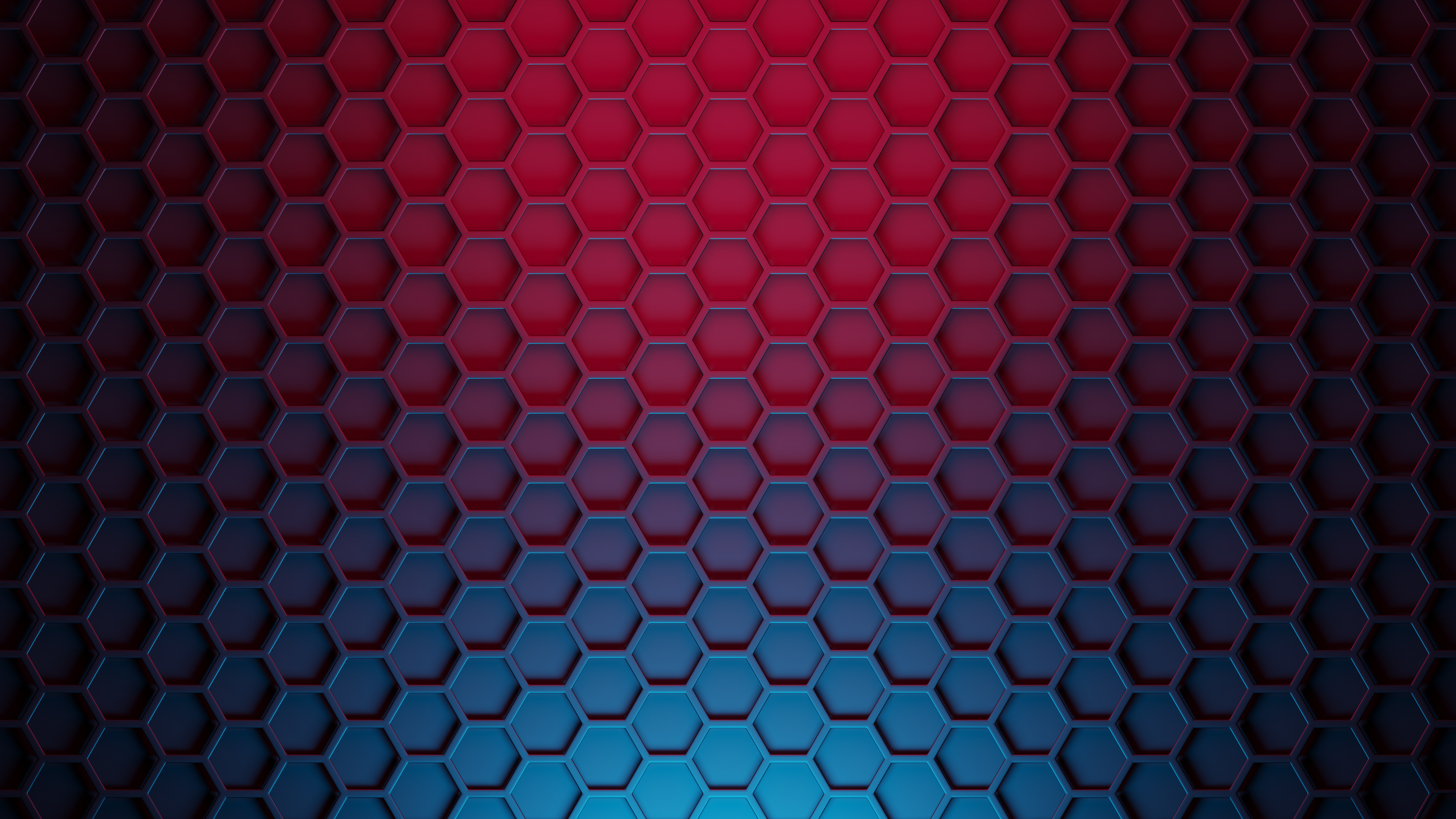 Pink Blue 4K Hexagon Wallpapers