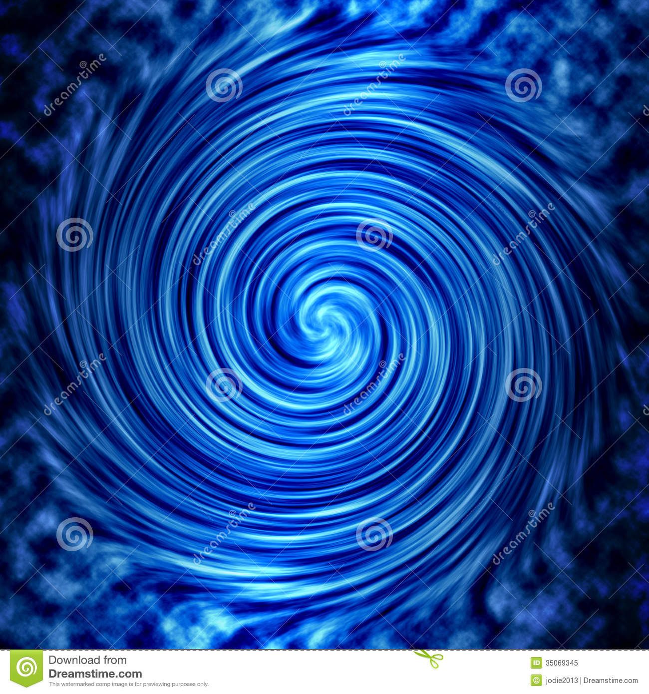 Blue Swirl Abstract Art Wallpapers