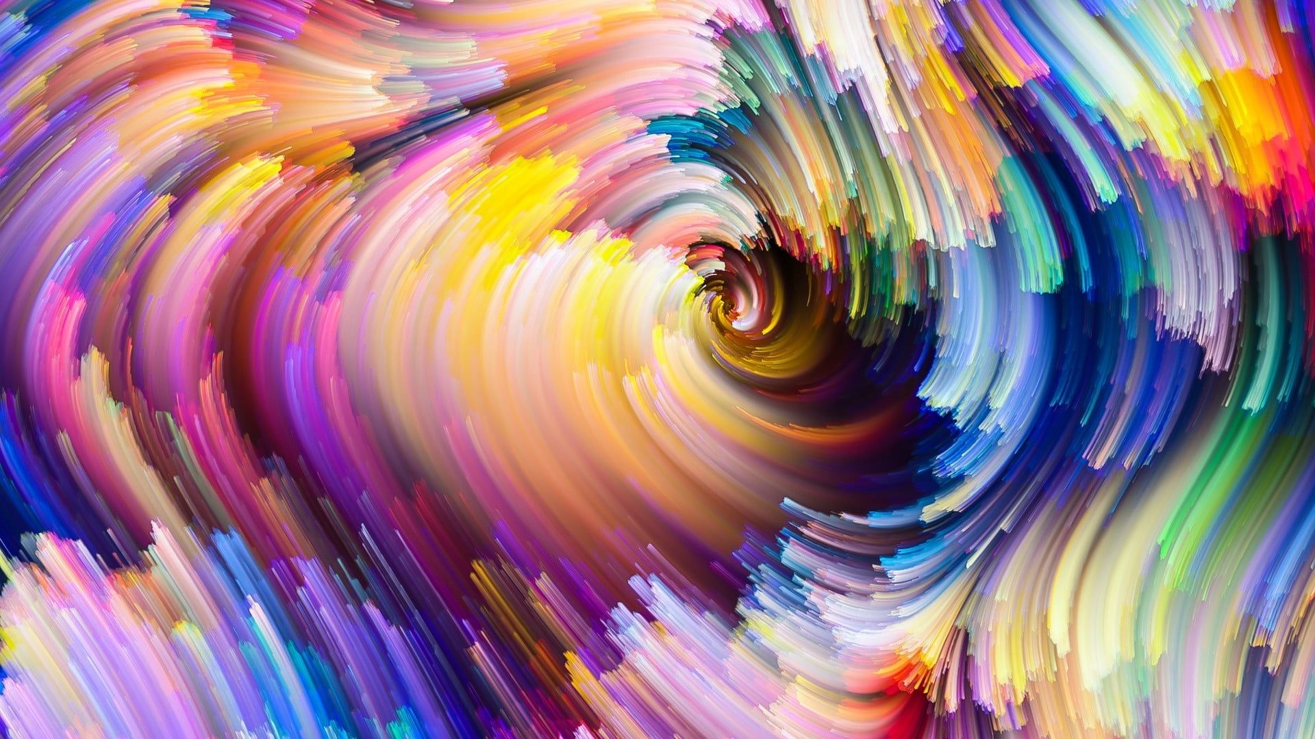 Blue Swirl Abstract Art Wallpapers