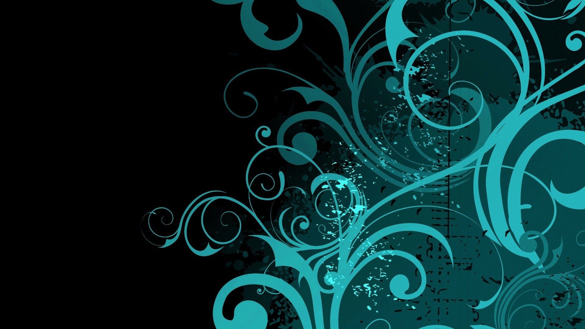 Blue Swirl Abstract Art Wallpapers