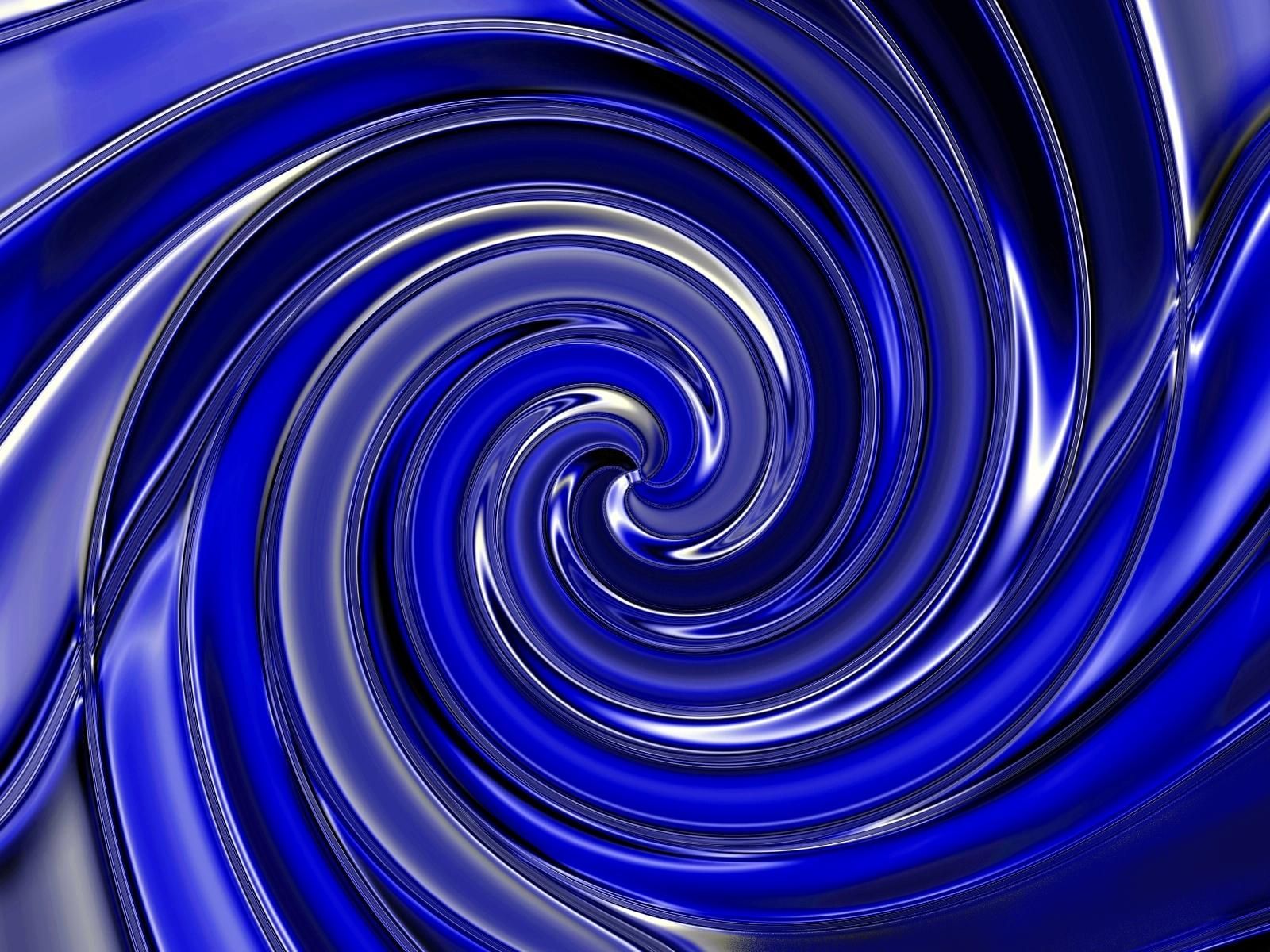 Blue Swirl Abstract Art Wallpapers