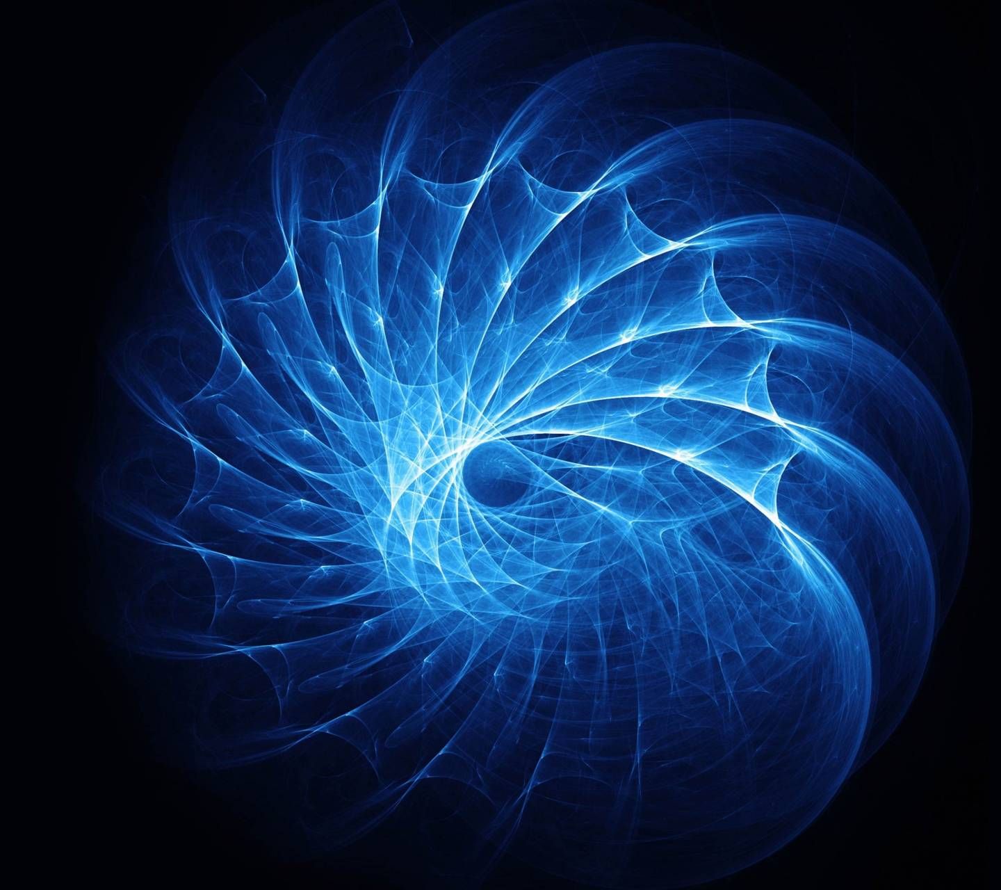 Blue Swirl Abstract Art Wallpapers