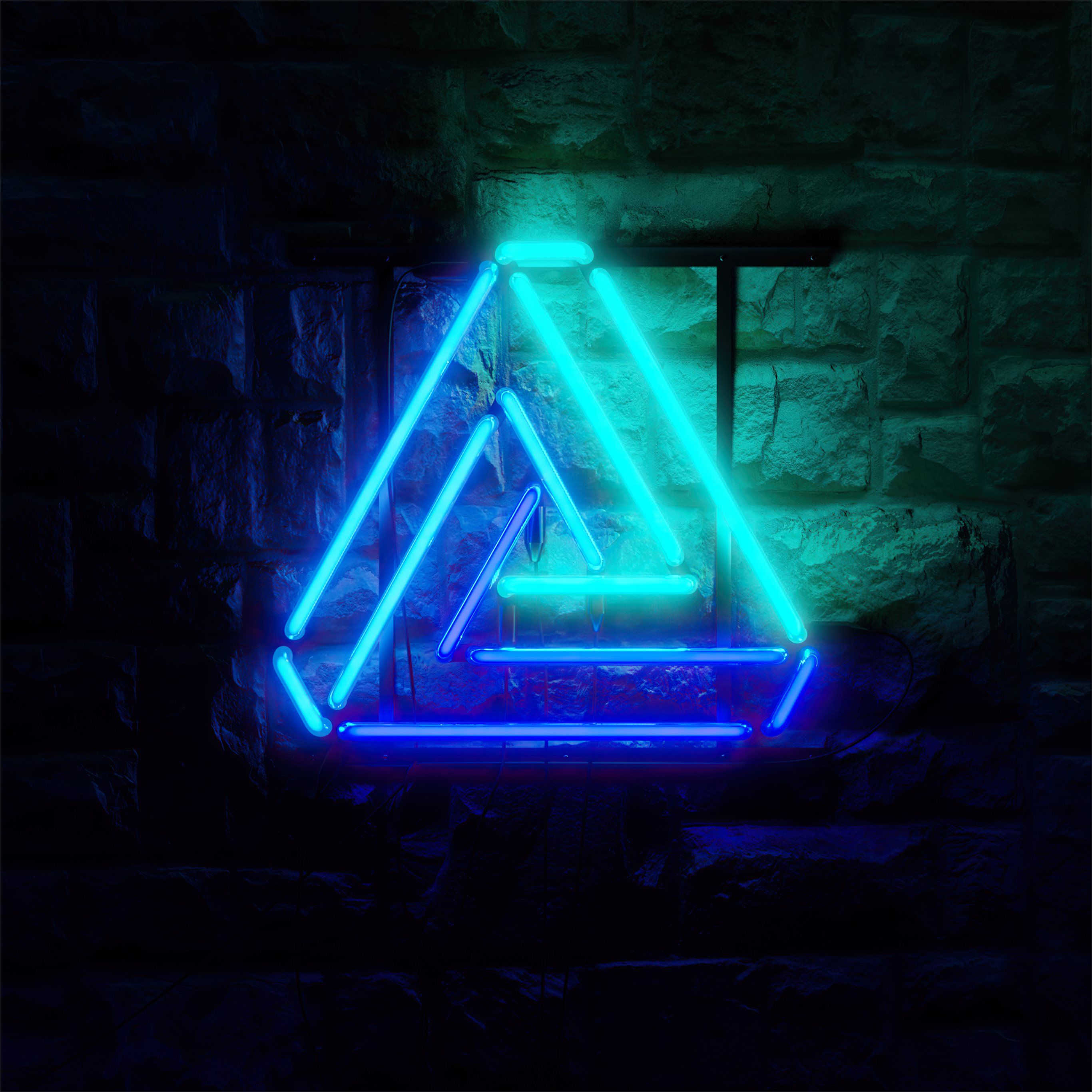 Glowing Light Triangle 8K Wallpapers