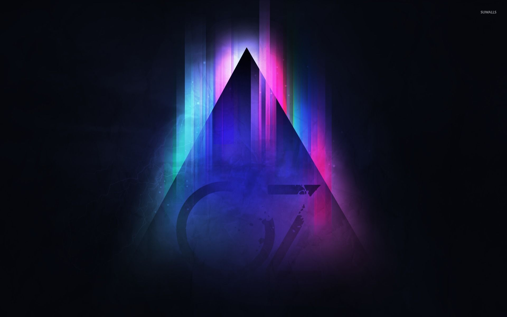 Glowing Light Triangle 8K Wallpapers