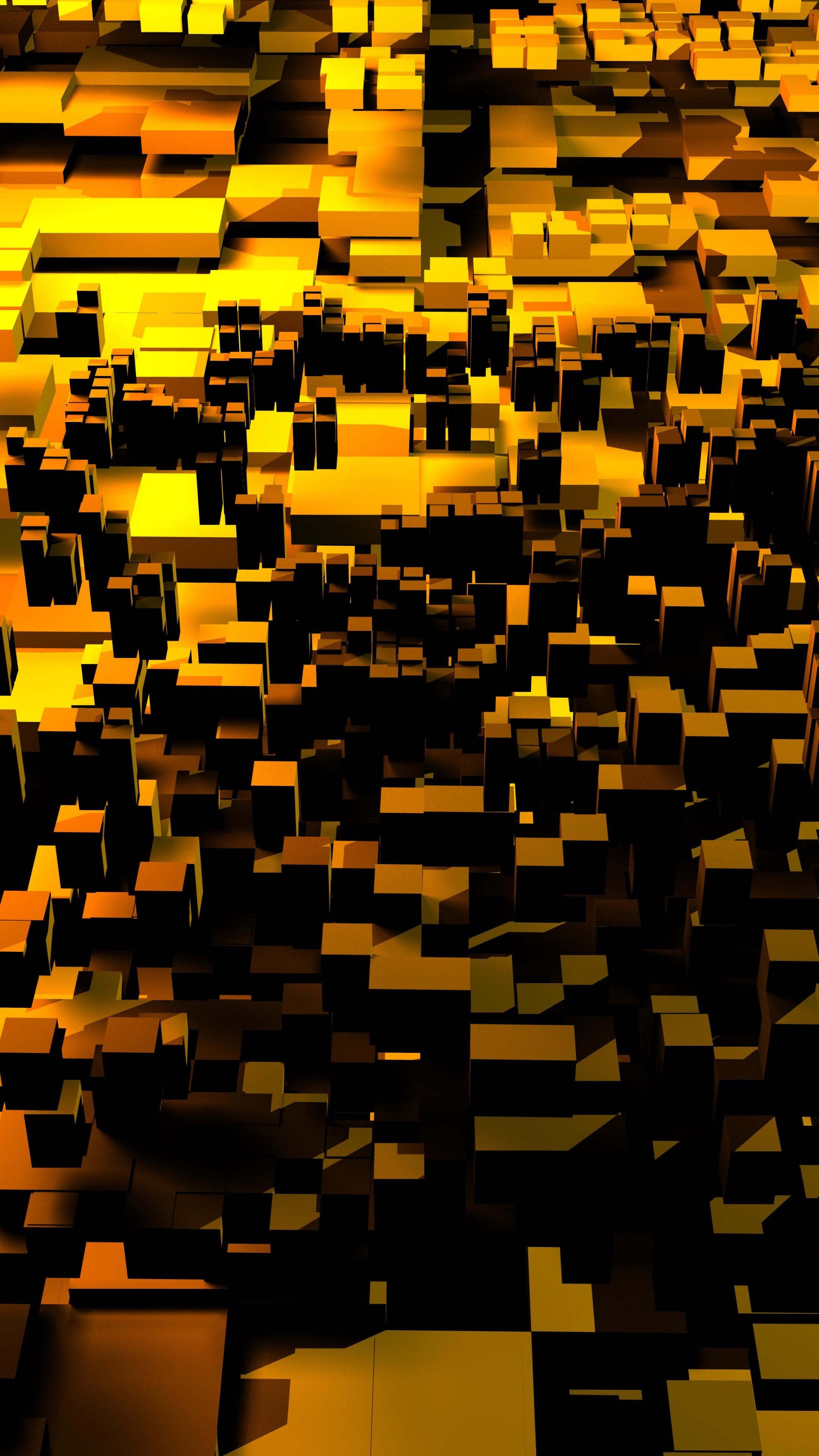 3D Brown Cube Wallpapers