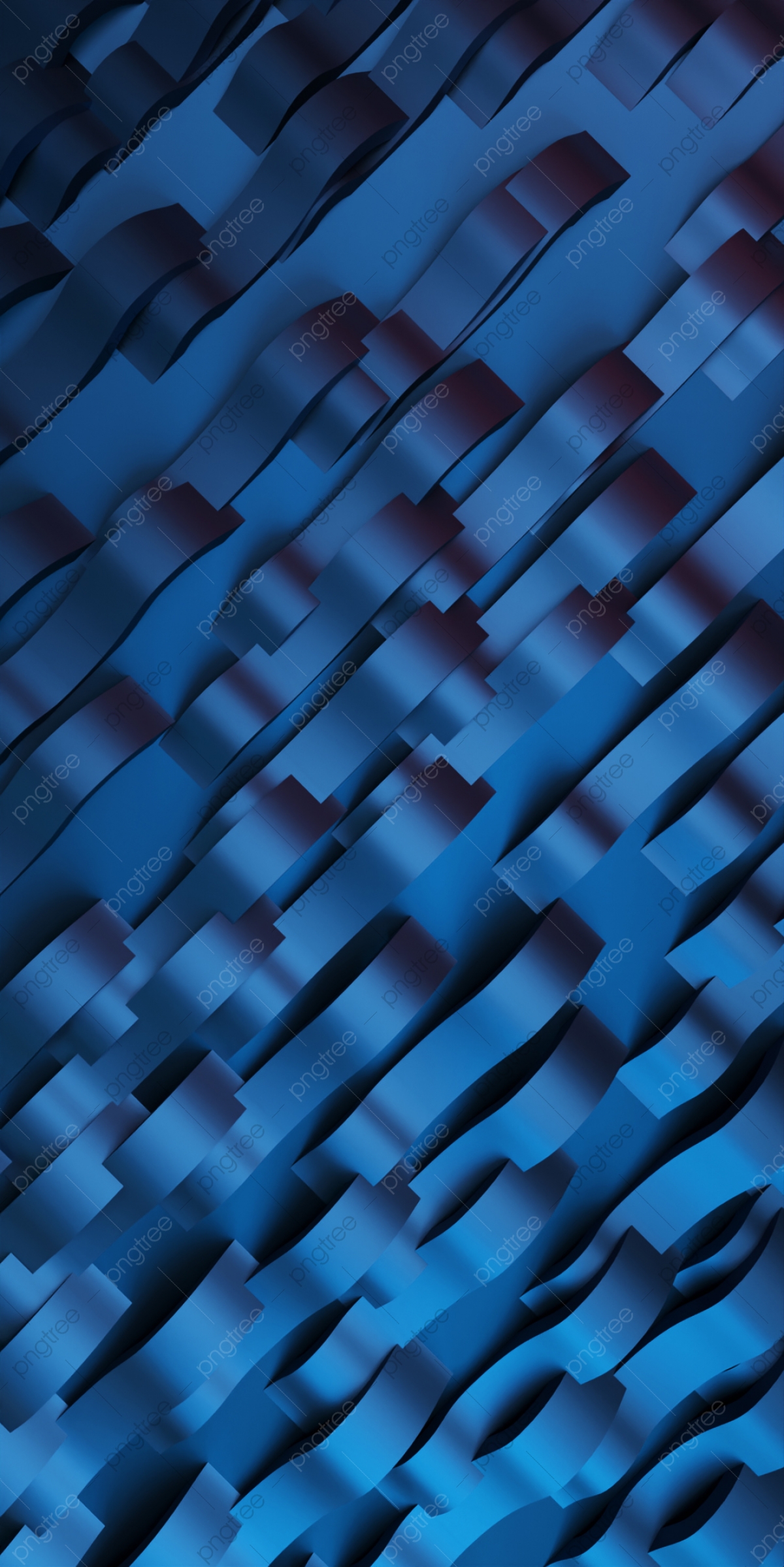 Multiple Geometry Blue Shapes Wallpapers