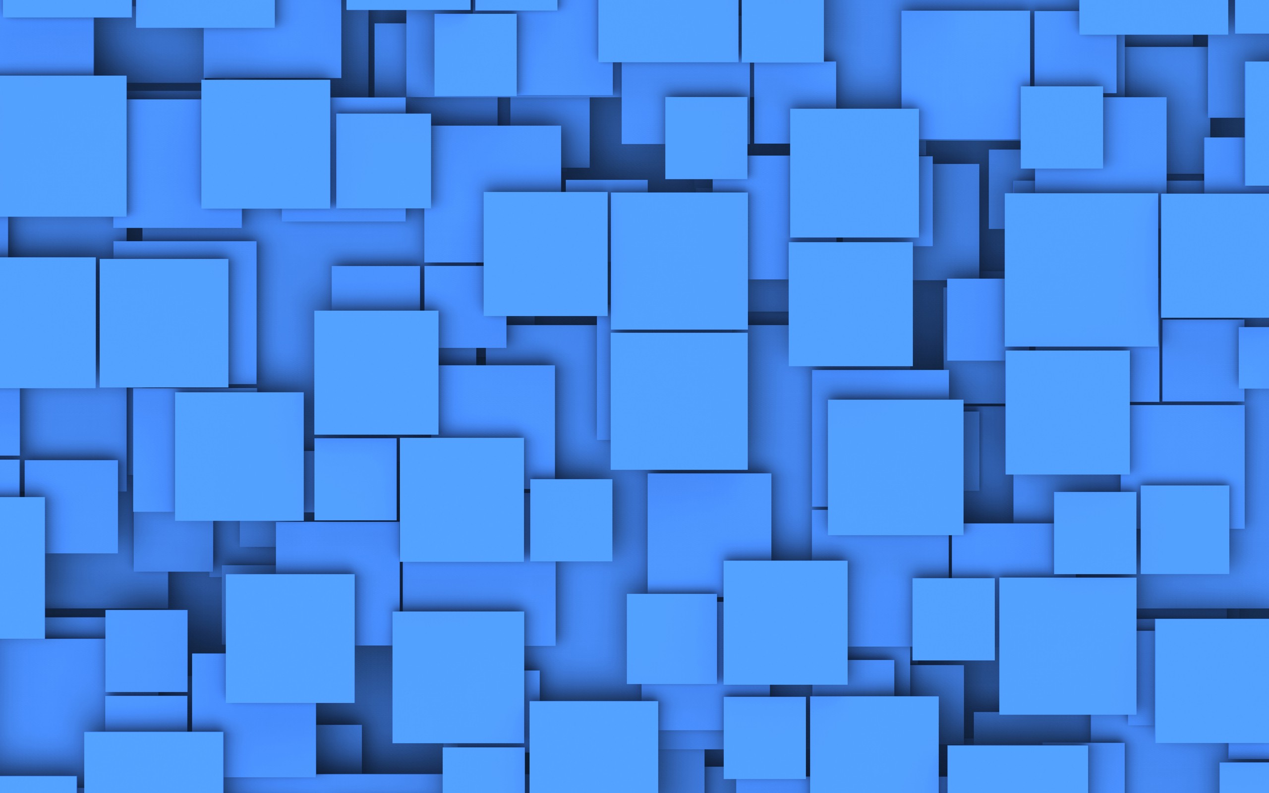 Multiple Geometry Blue Shapes Wallpapers