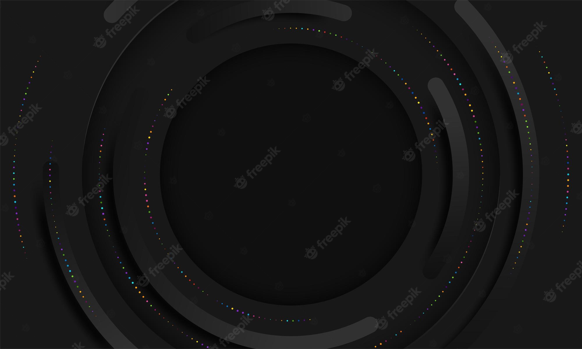 Abstract Dark Circle 4K Layers Wallpapers