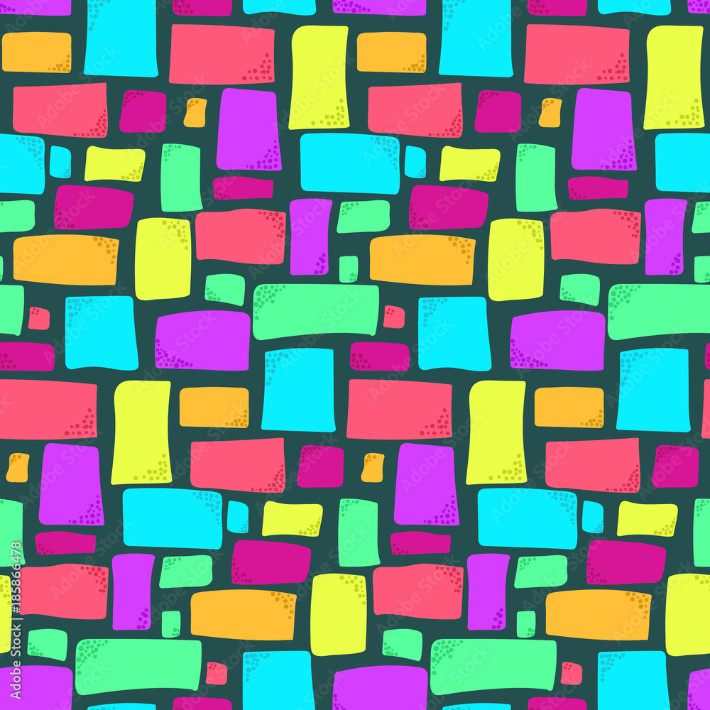 Colorful Rectangles Pattern Wallpapers