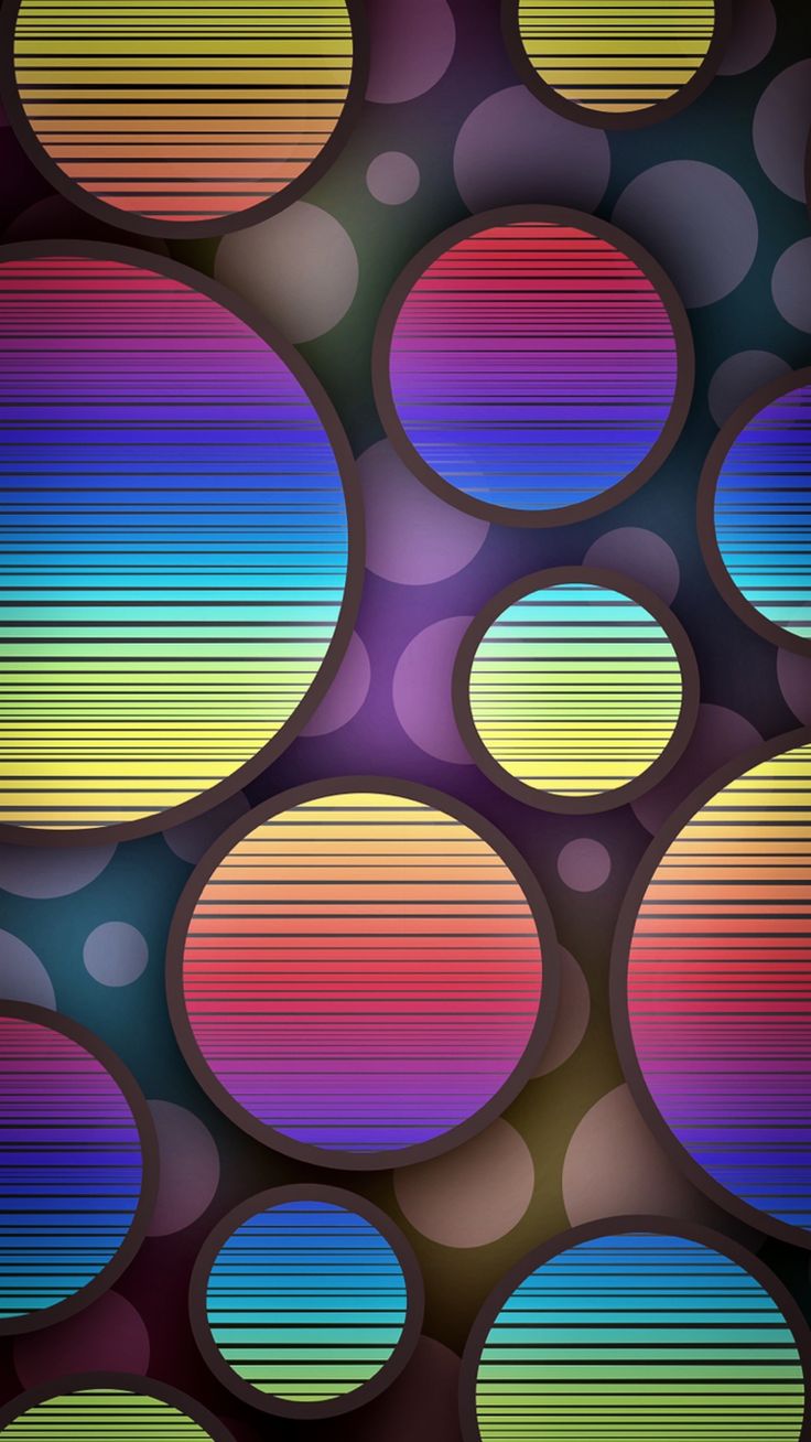 Colorful Geometry Circles Wallpapers