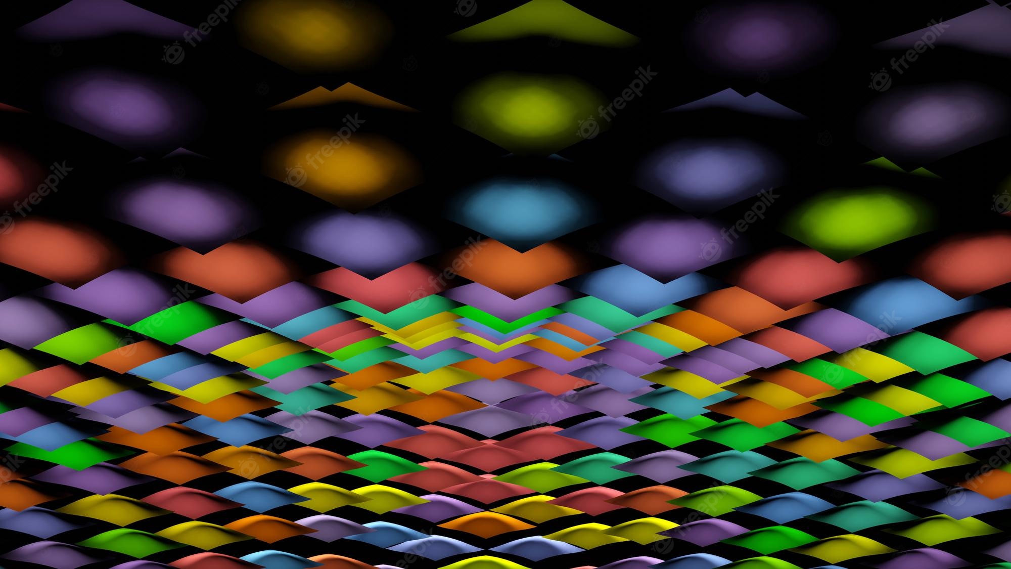 3D Rhombus Gradient Wallpapers