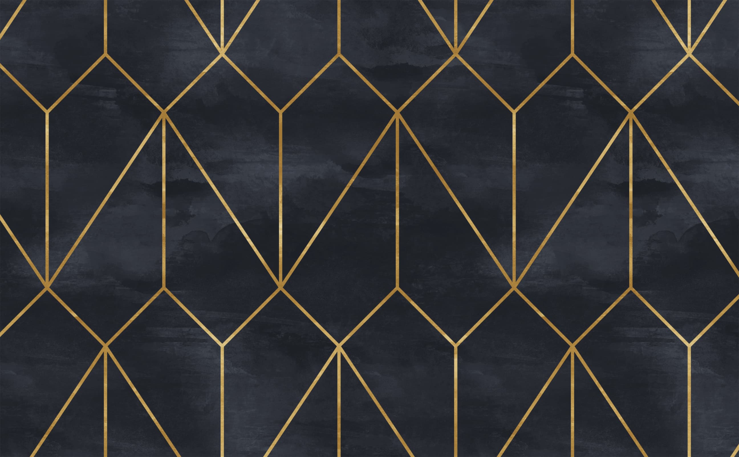 Yellow And Black Geometric Pattern Wallpapers