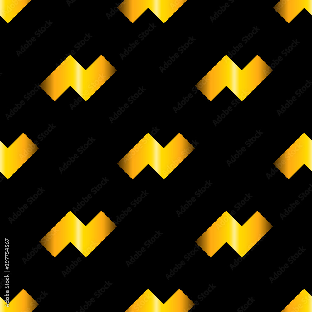 Yellow And Black Geometric Pattern Wallpapers