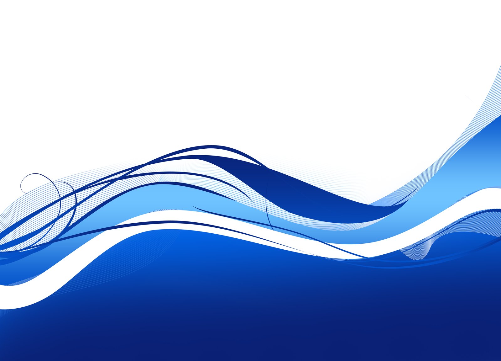 Blue Abstract Wave Illustration Wallpapers