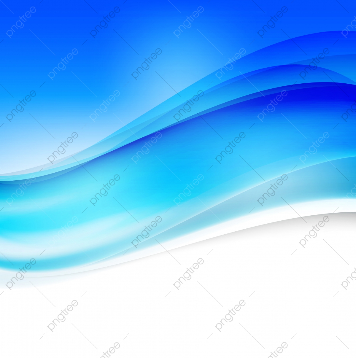 Blue Abstract Wave Illustration Wallpapers