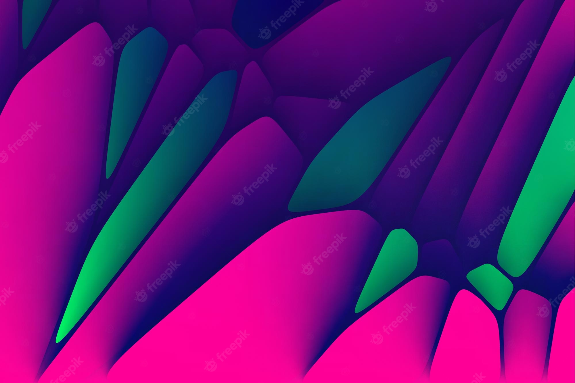 Blue Yellow Pink 4K Layer Forming Wallpapers