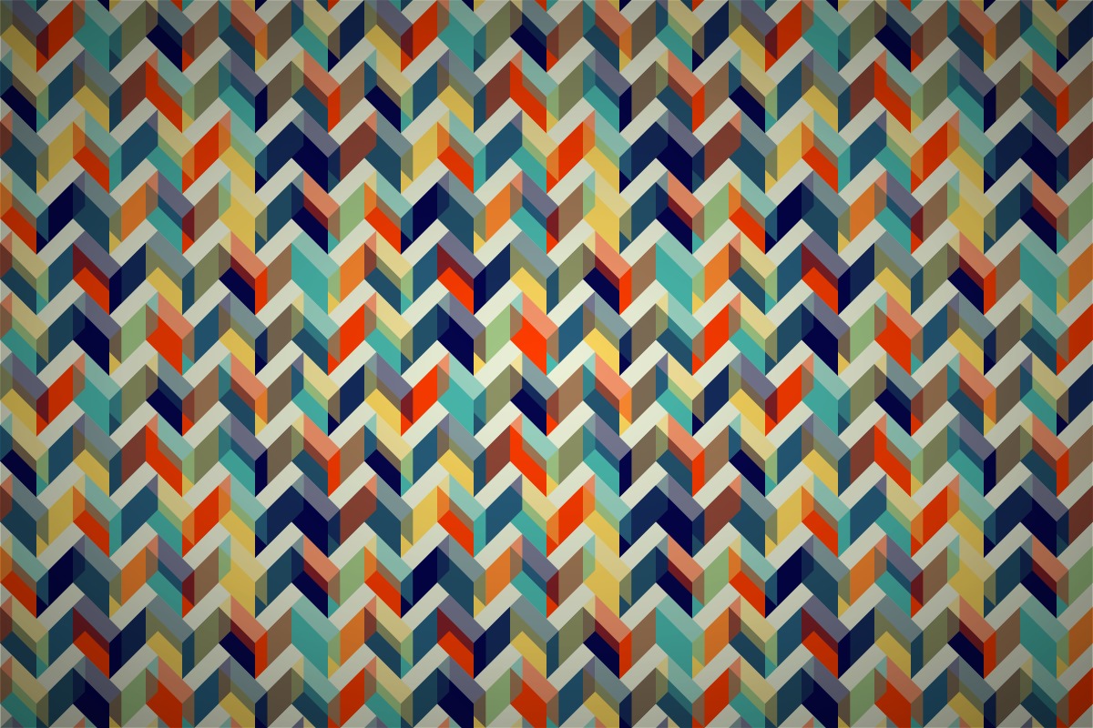 Zig Zag Hearts Pattern Wallpapers