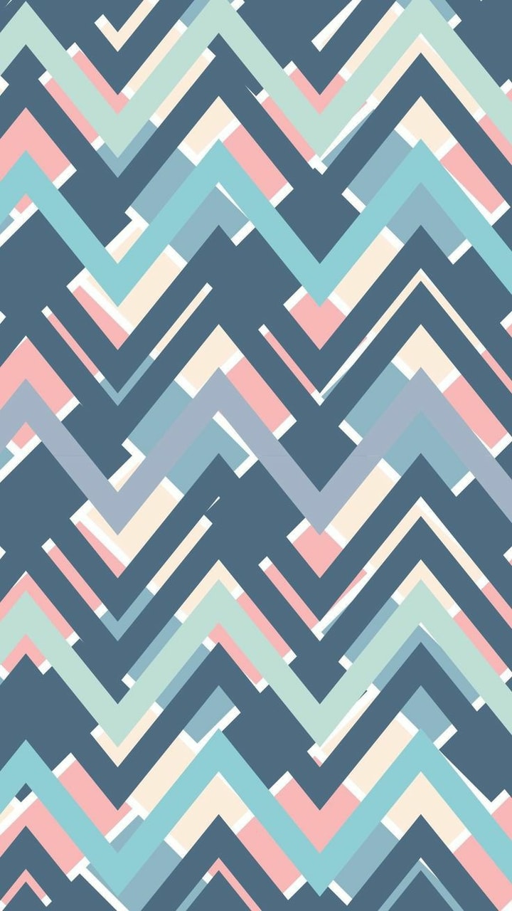 Zig Zag Hearts Pattern Wallpapers