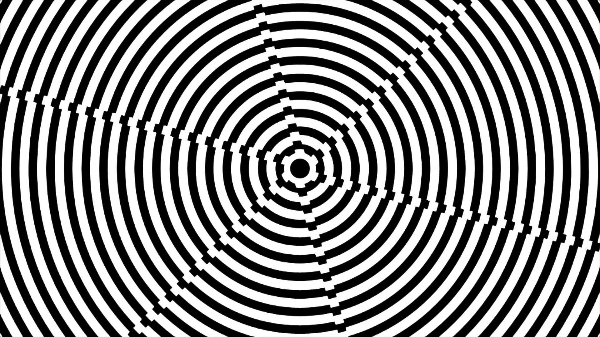 Hypnotism Monochrome Pattern Wallpapers