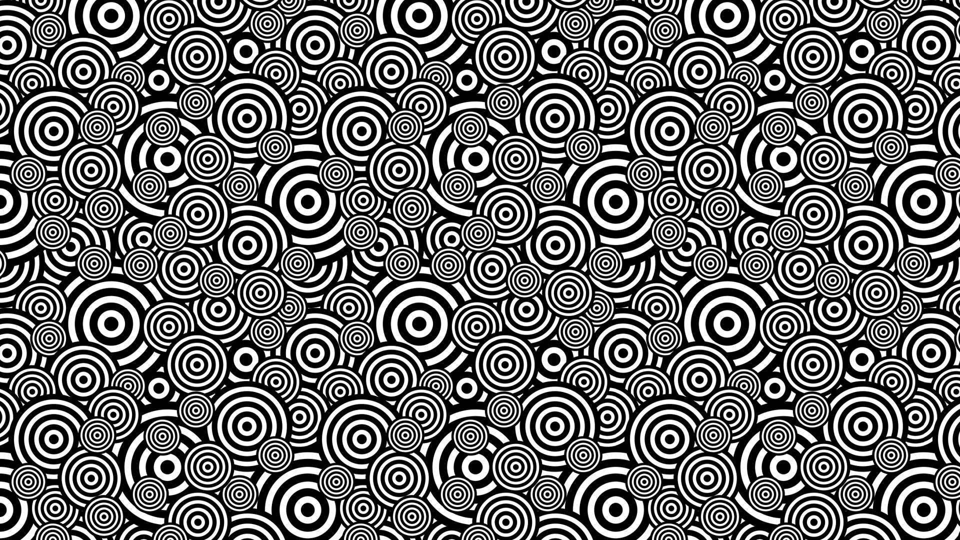 Hypnotism Monochrome Pattern Wallpapers