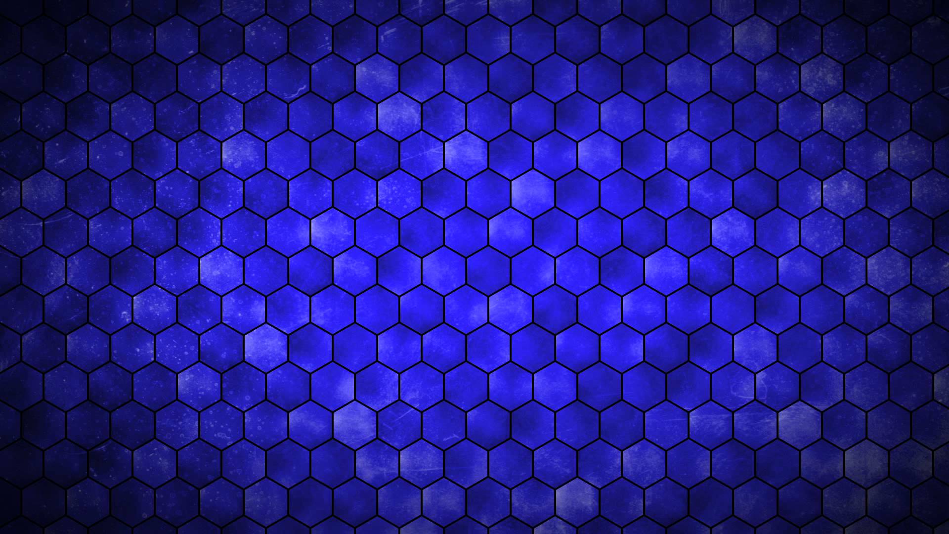 Black Blue Hexagon Pattern Wallpapers