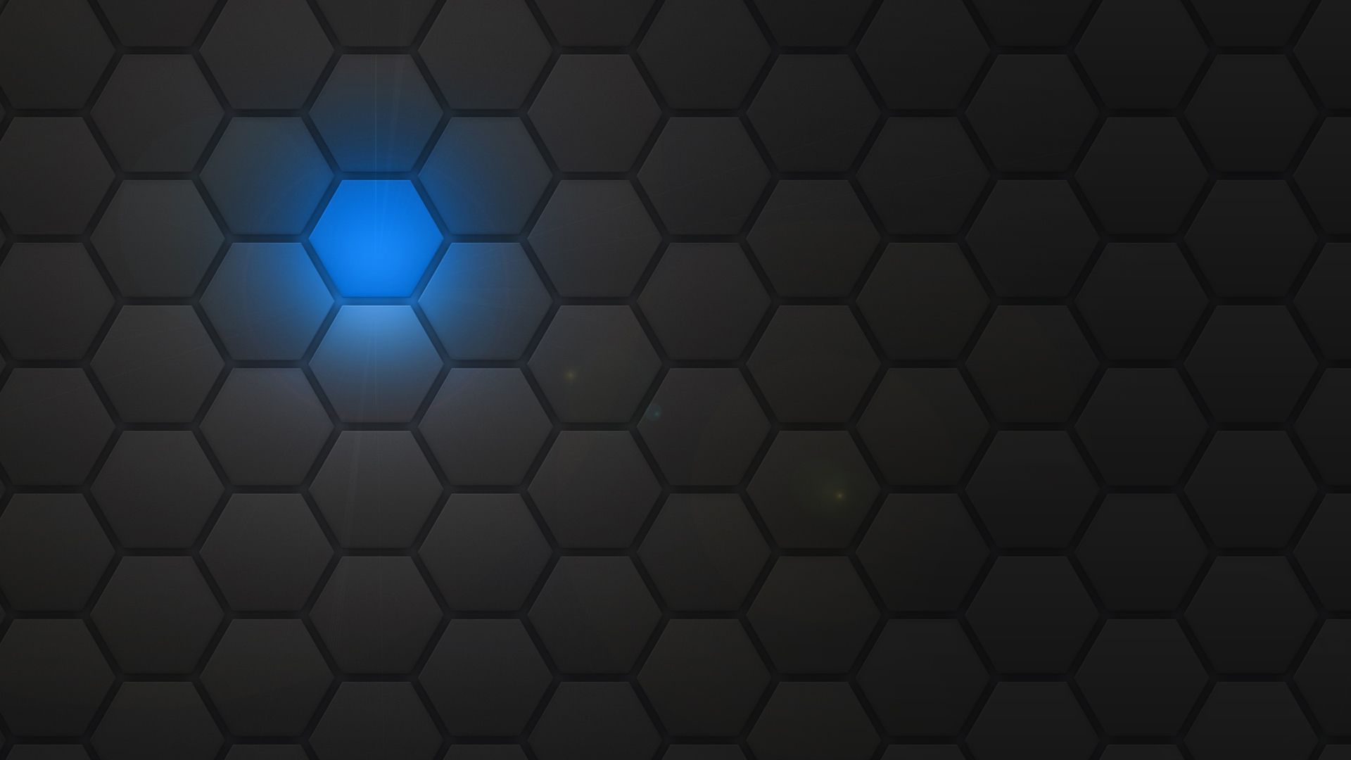 Black Blue Hexagon Pattern Wallpapers