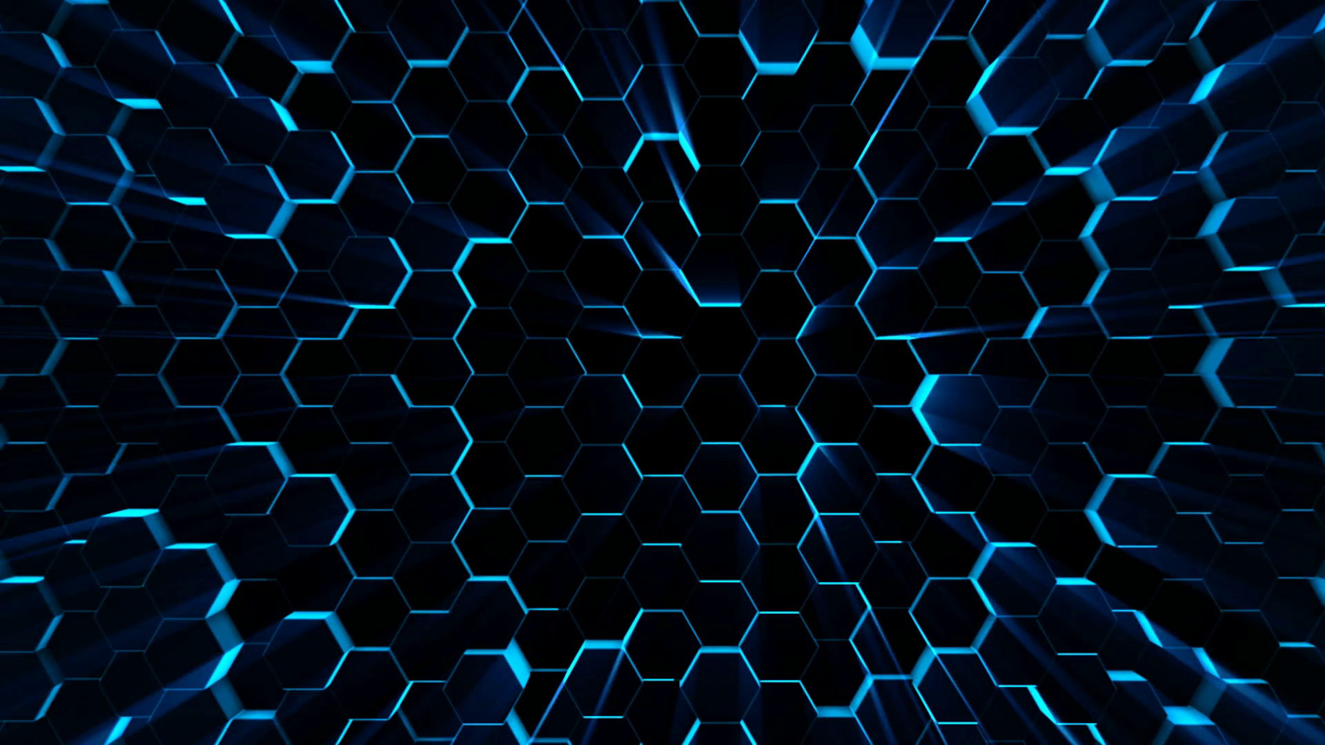 Black Blue Hexagon Pattern Wallpapers