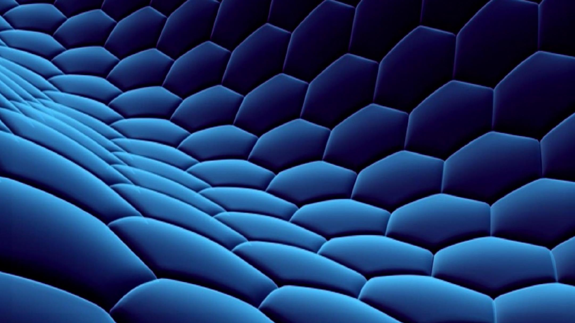 Black Blue Hexagon Pattern Wallpapers