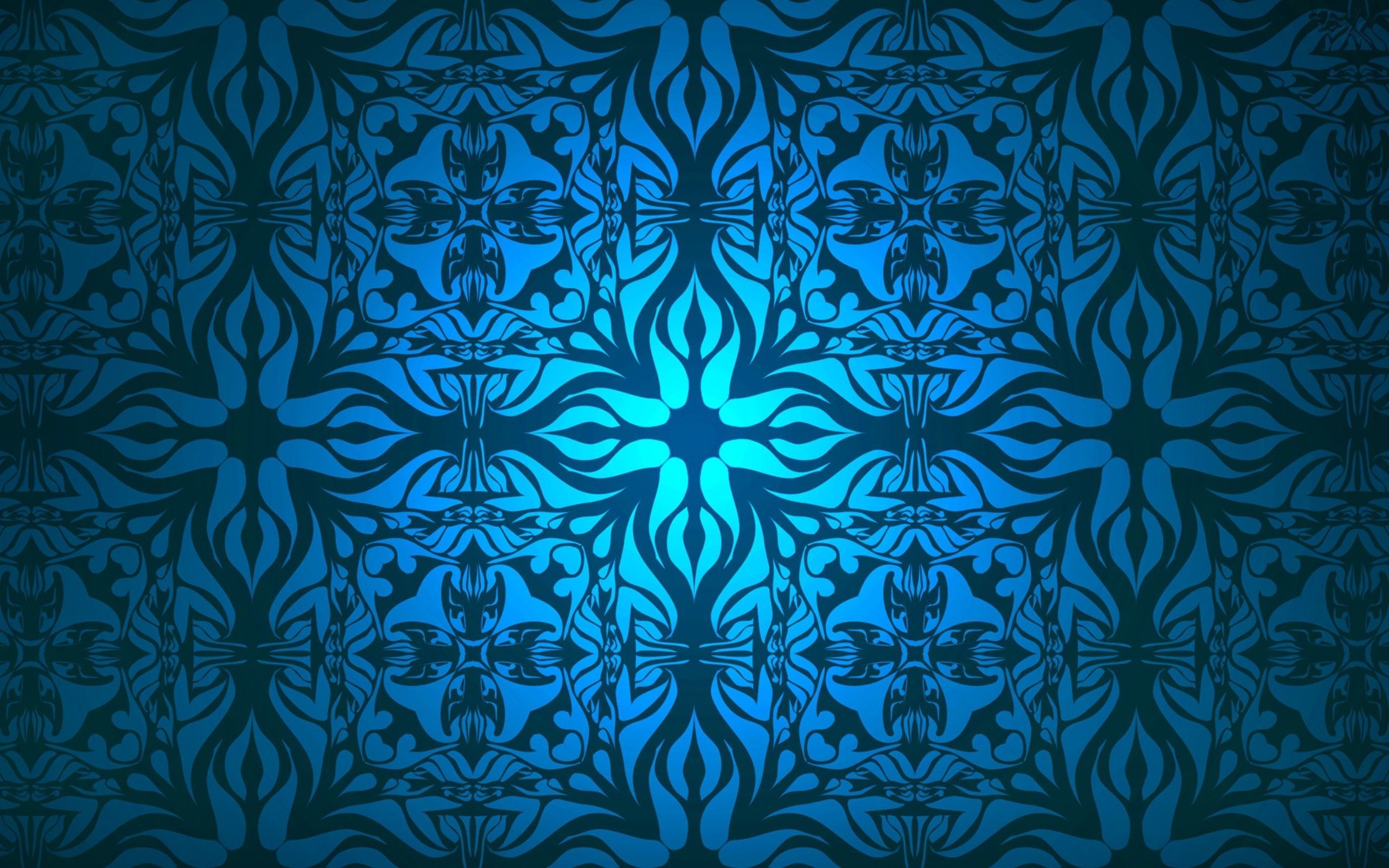 Triangle 8K Blue Pattern Wallpapers