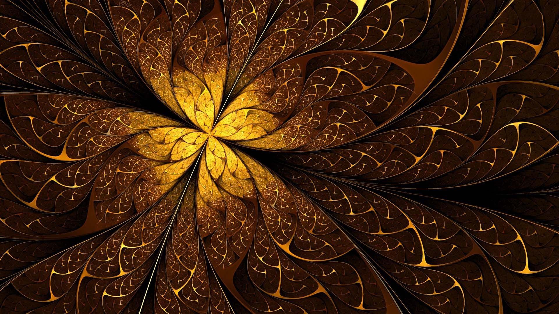 Gold Colorful Abstract Wallpapers