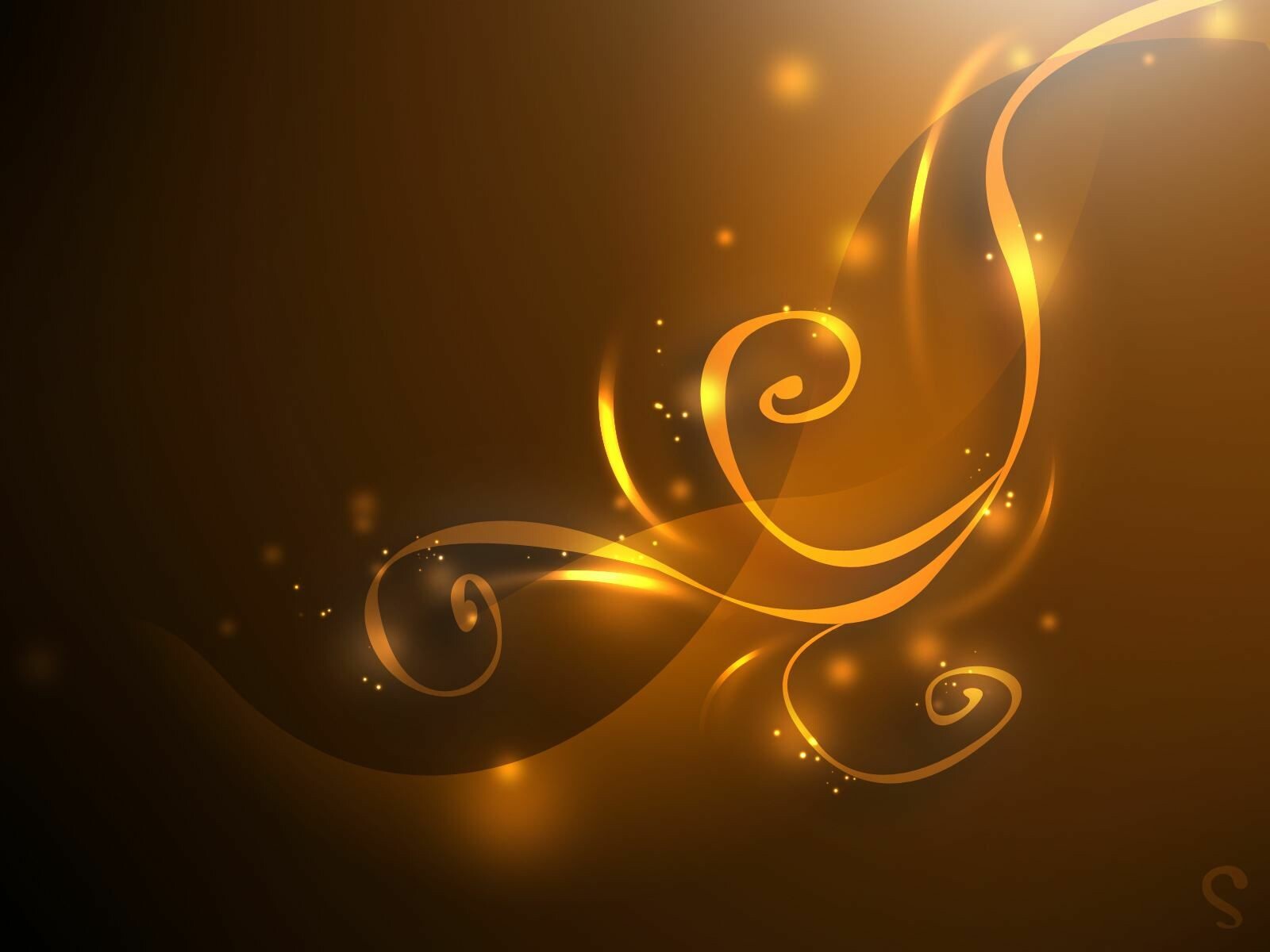 Gold Colorful Abstract Wallpapers