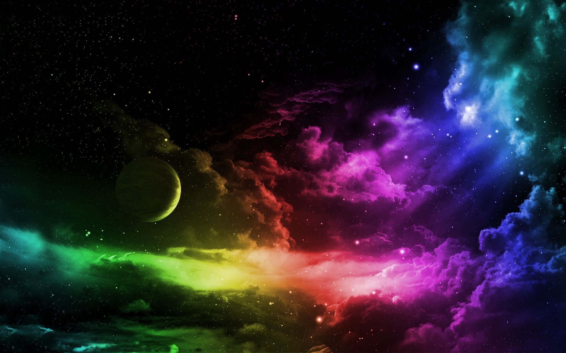 Colorful Space Path Wallpapers